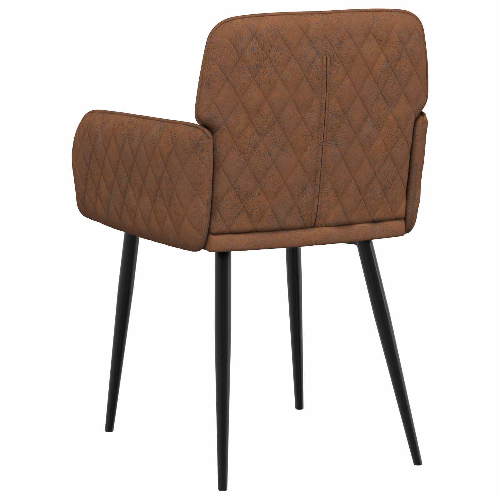 vidaXL Eettafelstoelen 4 pcs Nep Suede Leer Bruin 59 x 56,5 x 85 cm