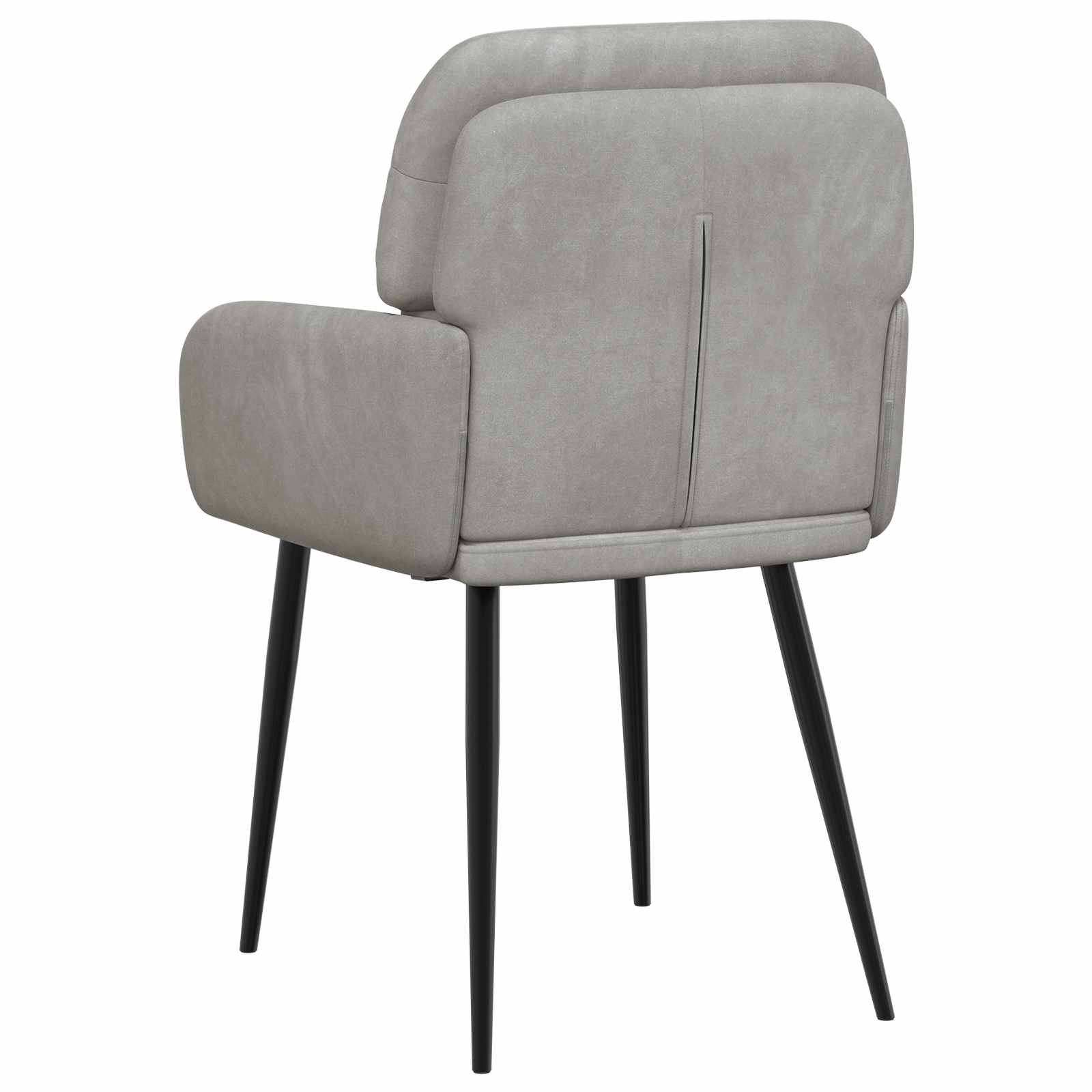 vidaXL Eettafelstoelen 4 pcs fluweel Lichtgrijs 59 x 59,5 x 90 cm
