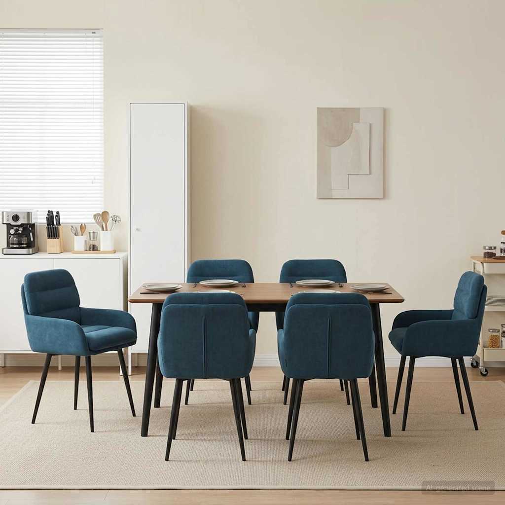 vidaXL Eettafelstoelen 4 pcs fluweel Lichtgrijs 59 x 59,5 x 90 cm