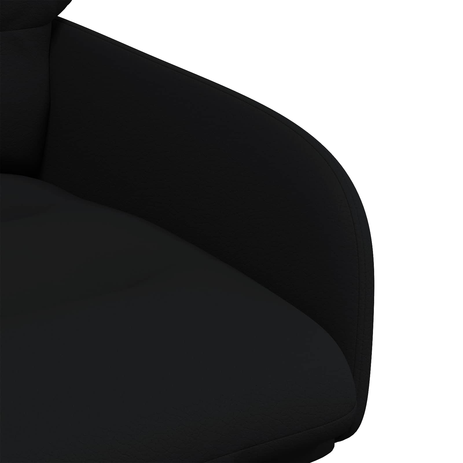 vidaXL Draai Eetstoelen 4 pcs Kunstleer Zwart 59 x 59,5 x 90 cm