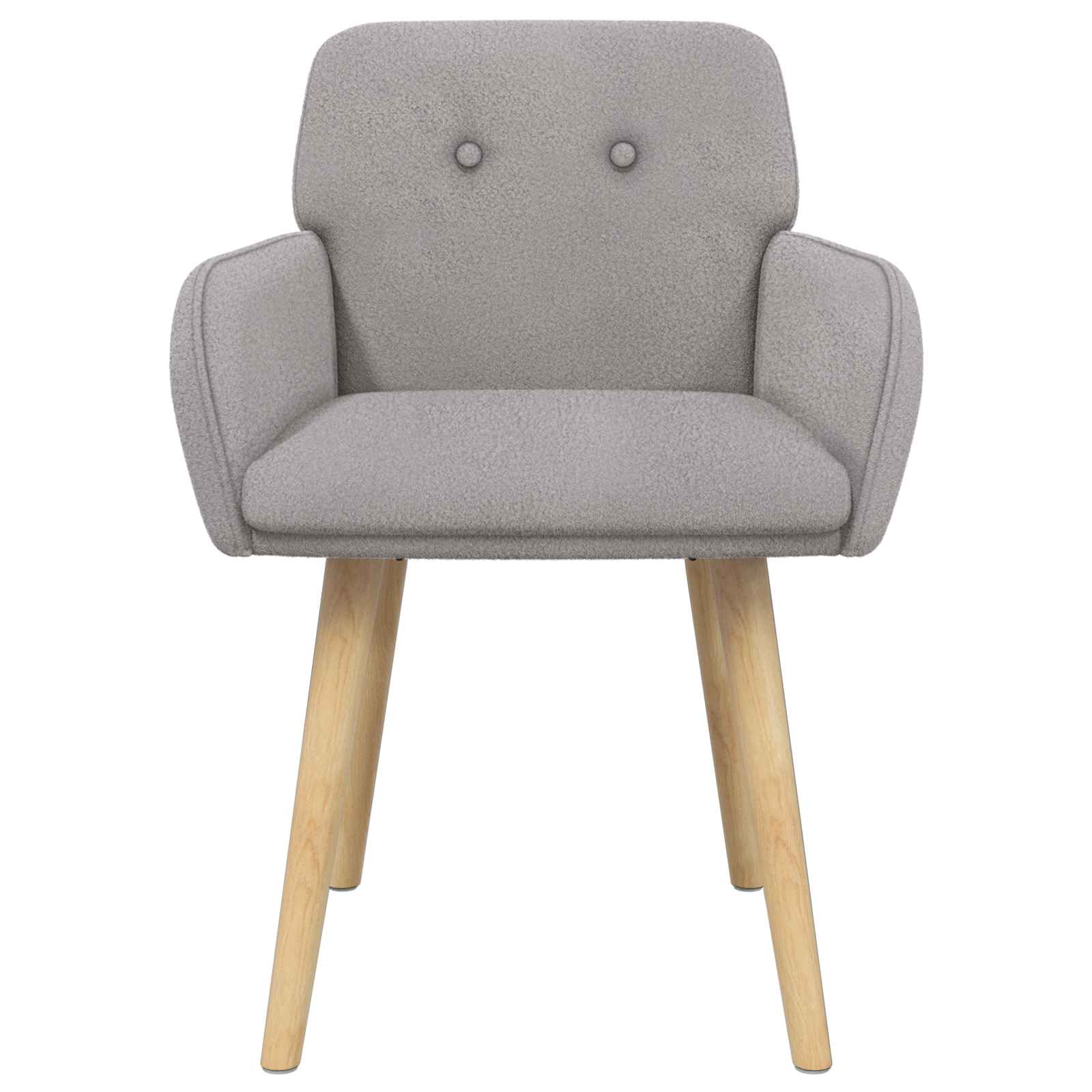 vidaXL Eettafelstoelen 4 pcs Bouclé Lichtgrijs 59 x 57 x 85 cm