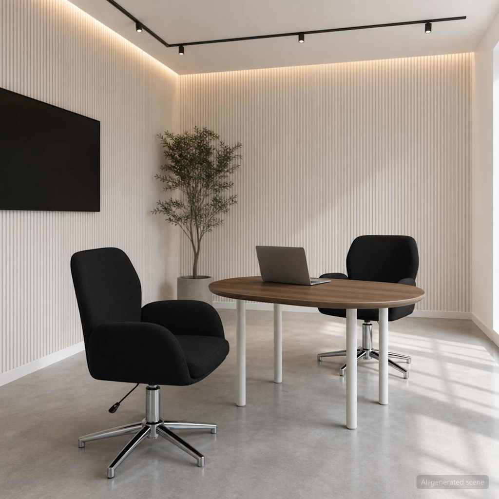 vidaXL Draaiende Bureaustoelen 2 st 54 x 58 x 90 cm Lichtgrijs Stof