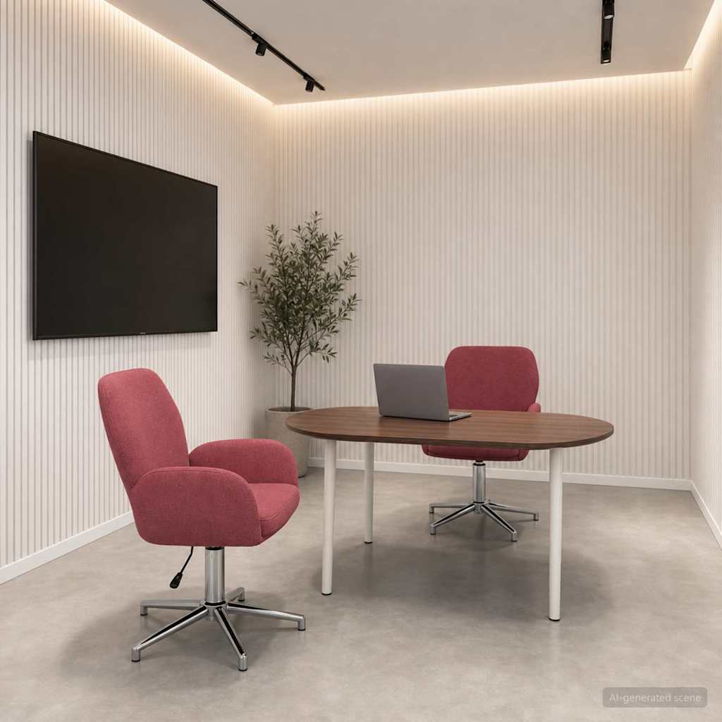 vidaXL Draaiende Bureaustoelen 2 st 54 x 58 x 90 cm Lichtgrijs Stof