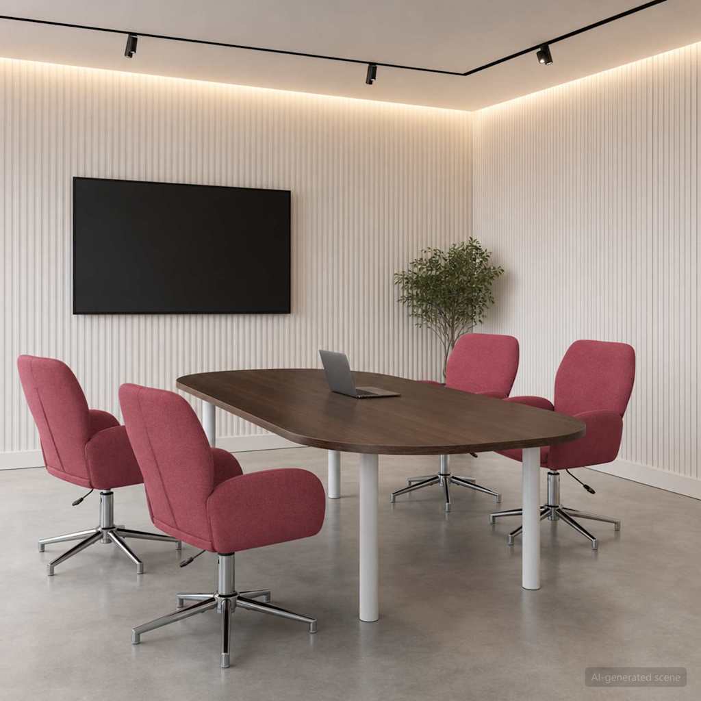 vidaXL Draaiende Bureaustoelen 2 st 54 x 58 x 90 cm Lichtgrijs Stof