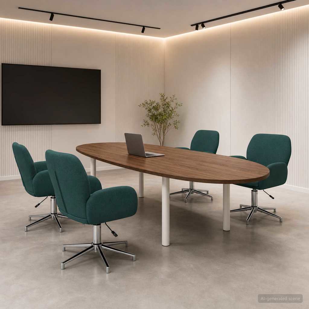 vidaXL Draaiende Bureaustoelen 2 st 54 x 58 x 90 cm Lichtgrijs Stof