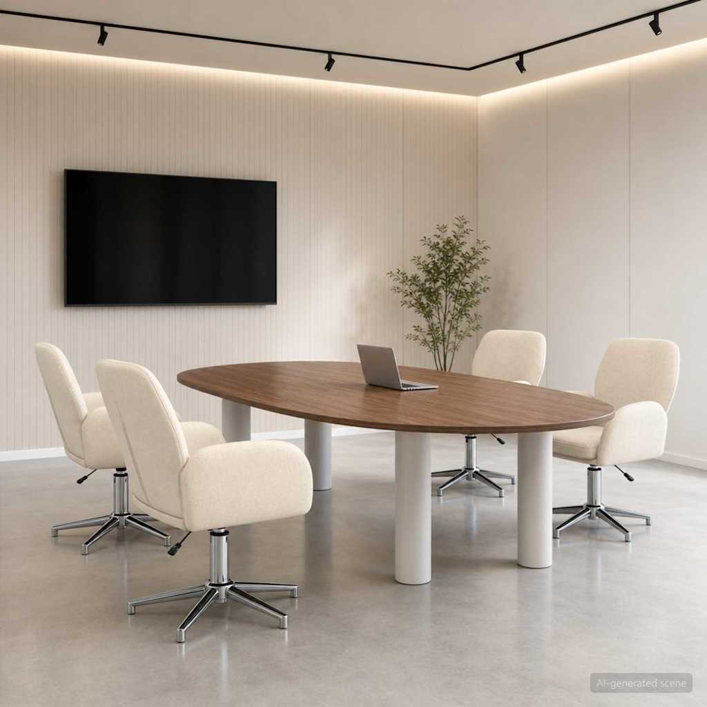 vidaXL Draaiende Bureaustoelen 2 st 54 x 58 x 90 cm Lichtgrijs Stof