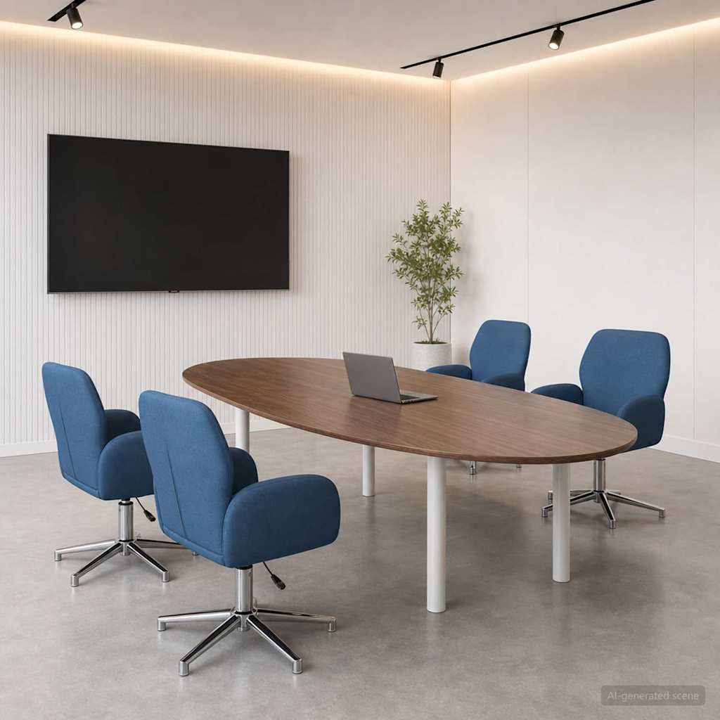 vidaXL Draaiende Bureaustoelen 2 st 54 x 58 x 90 cm Lichtgrijs Stof