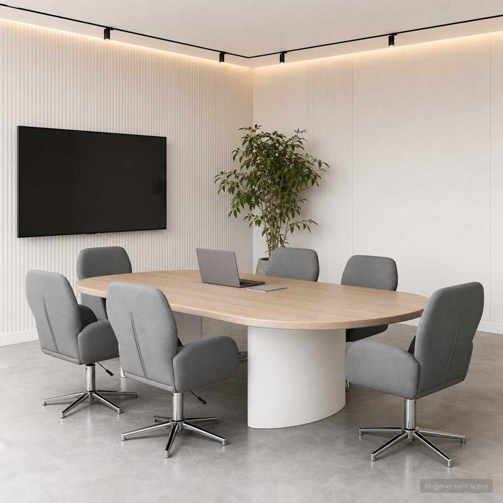 vidaXL Draaiende Bureaustoelen 2 st 54 x 58 x 90 cm Lichtgrijs Stof