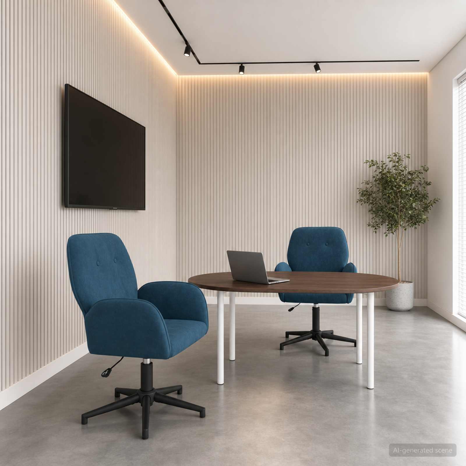 vidaXL Draaiende Bureaustoelen 2 st 54 x 55 x 90 cm Lichtgrijs fluweel
