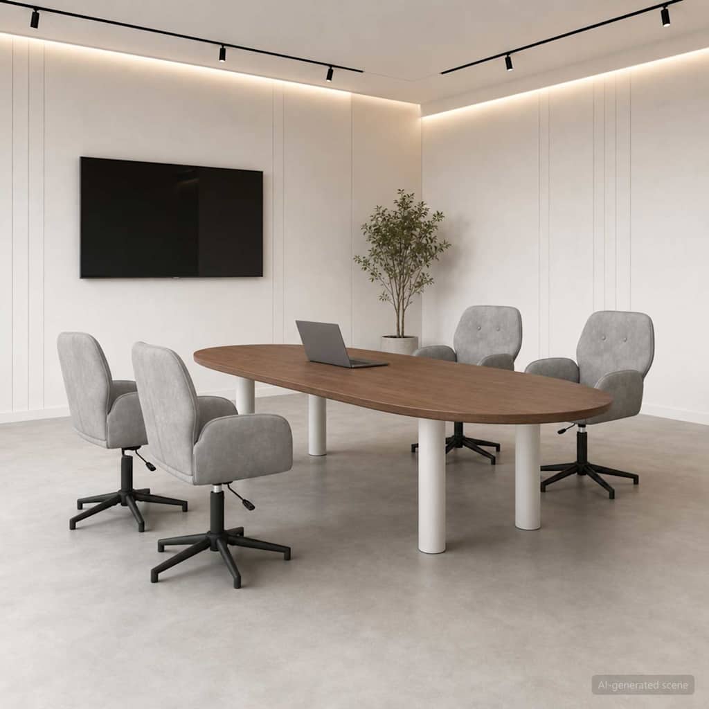 vidaXL Draaiende Bureaustoelen 2 st 54 x 55 x 90 cm Lichtgrijs fluweel