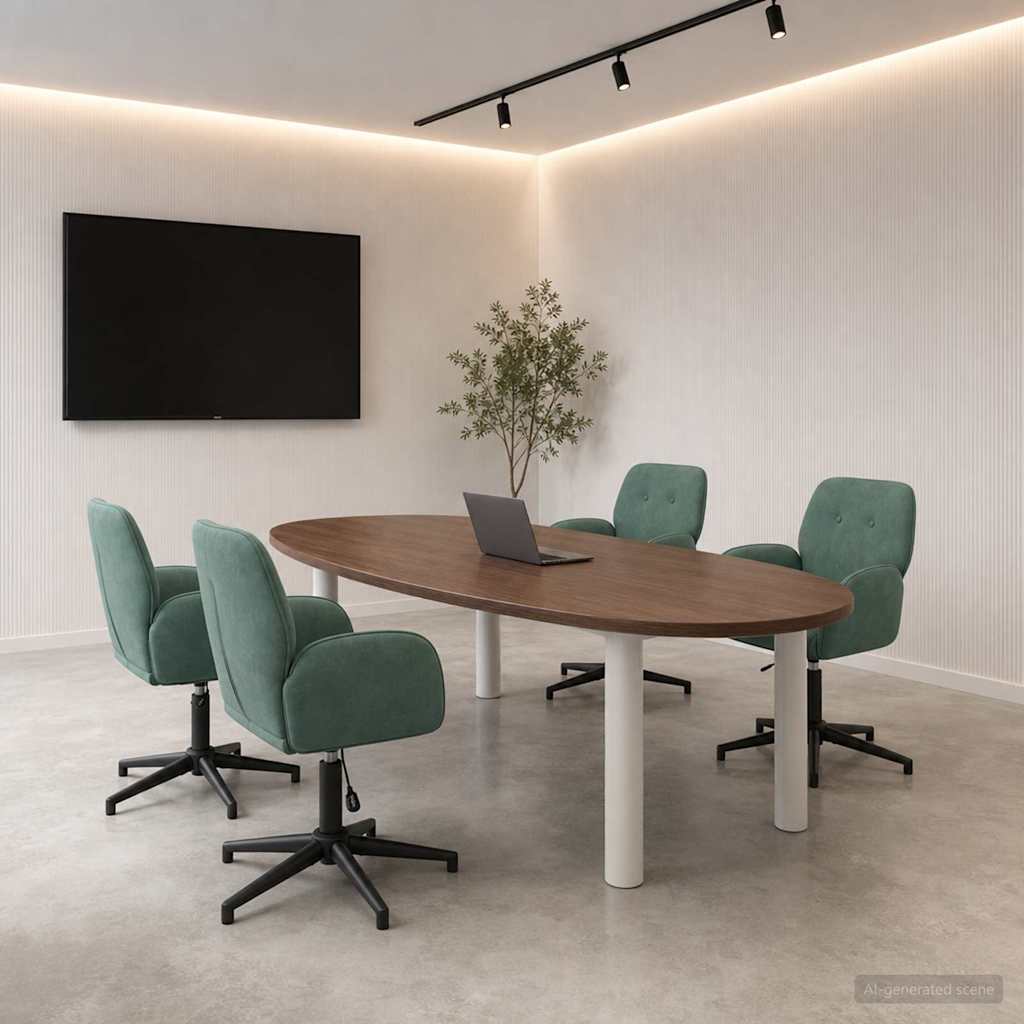 vidaXL Draaiende Bureaustoelen 2 st 54 x 55 x 90 cm Lichtgrijs fluweel