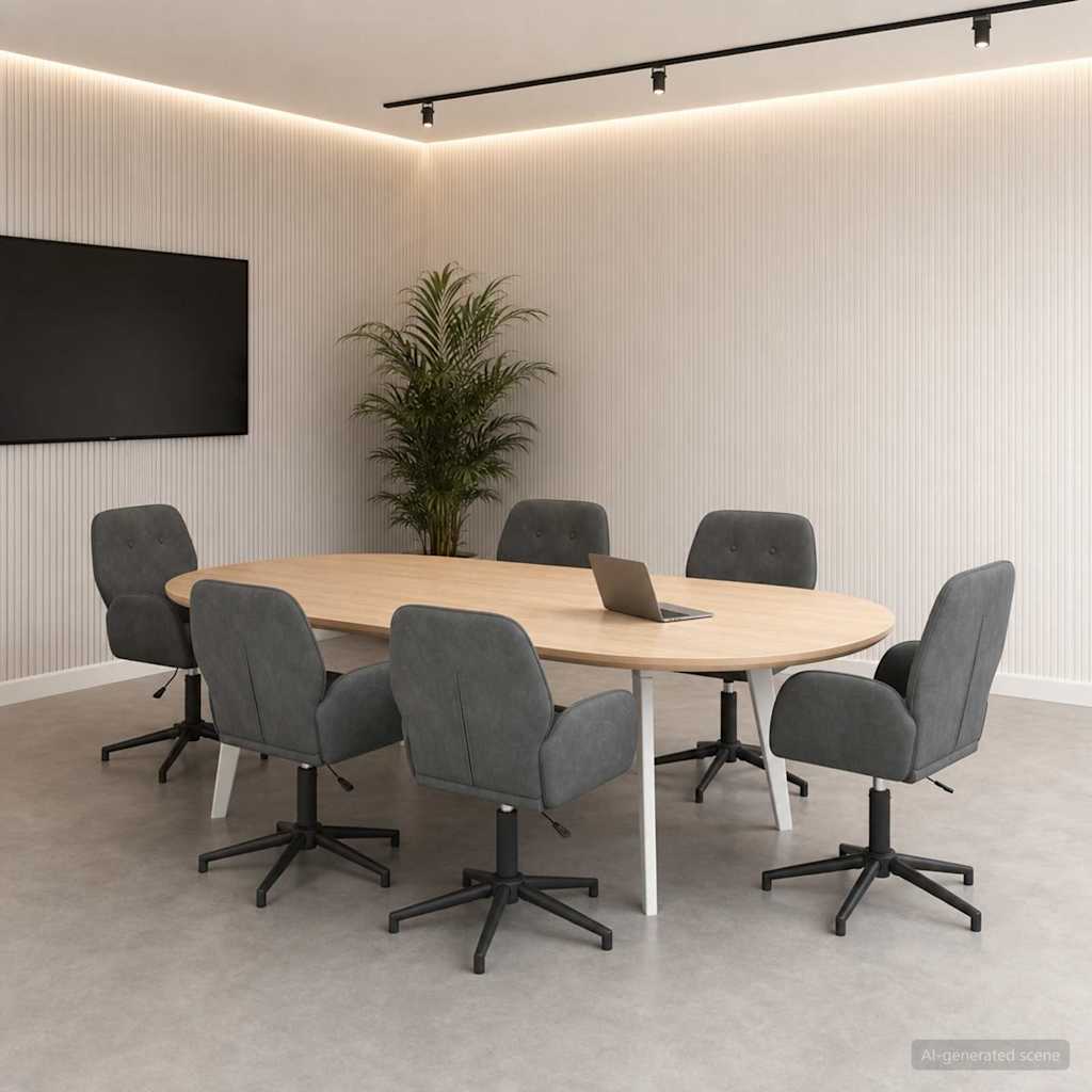 vidaXL Draaiende Bureaustoelen 2 st 54 x 55 x 90 cm Lichtgrijs fluweel