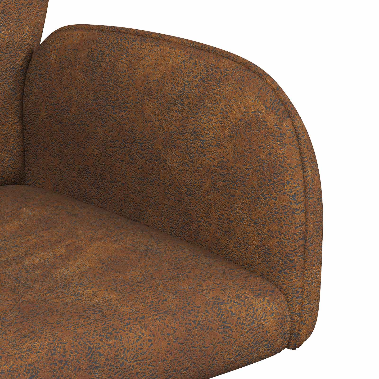 vidaXL Draai Eetstoelen 4 pcs Nep Suede Leer Bruin 54 x 55 x 86 cm