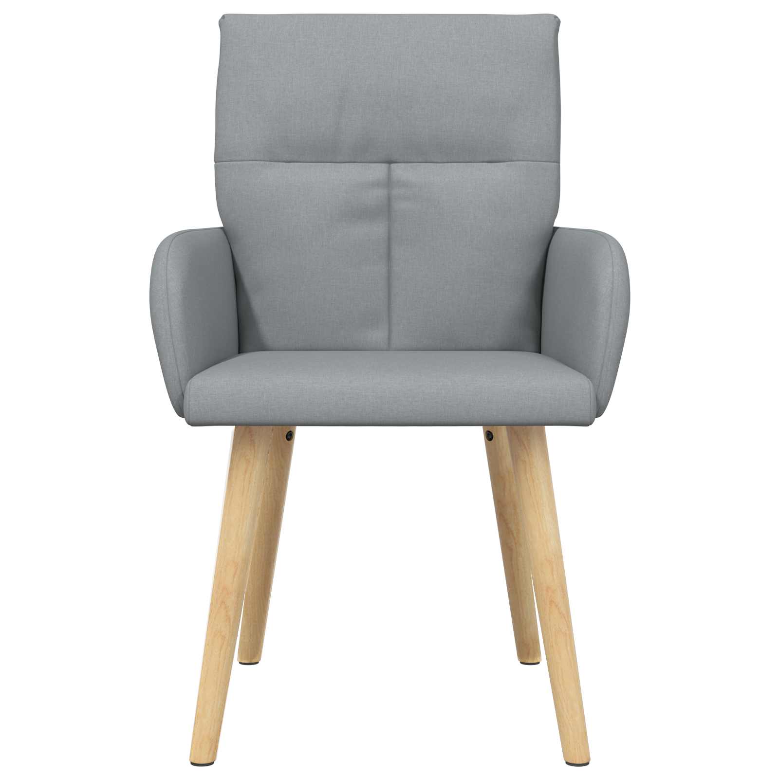 vidaXL Eettafelstoelen 4 pcs Stof Lichtgrijs 60 x 56 x 96 cm