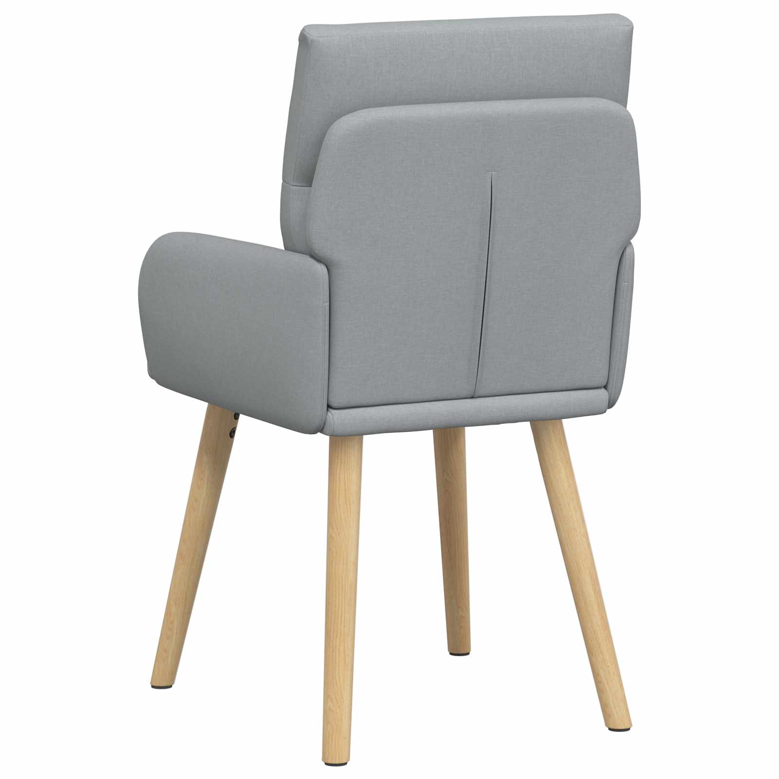 vidaXL Eettafelstoelen 4 pcs Stof Lichtgrijs 60 x 56 x 96 cm