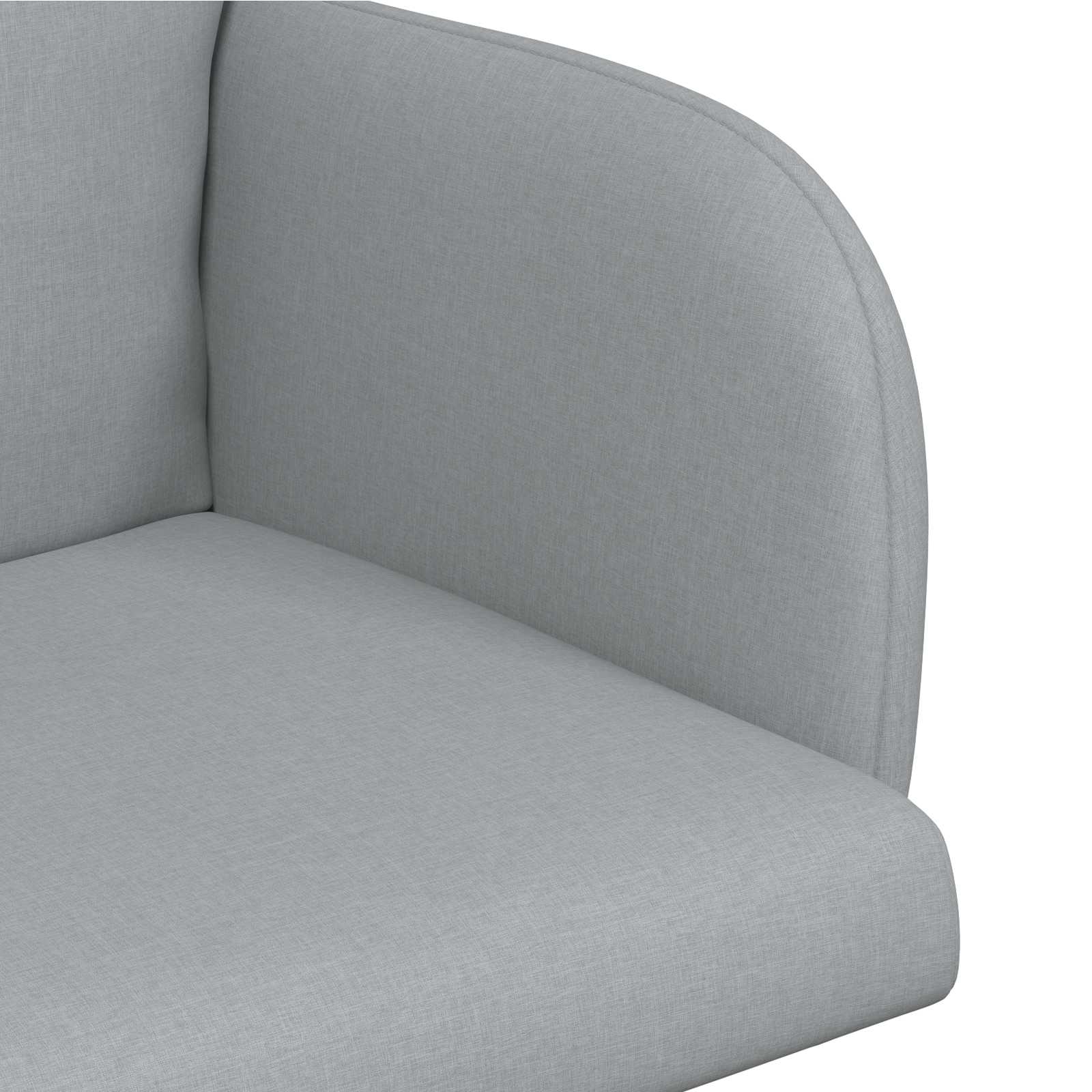 vidaXL Eettafelstoelen 4 pcs Stof Lichtgrijs 60 x 56 x 96 cm