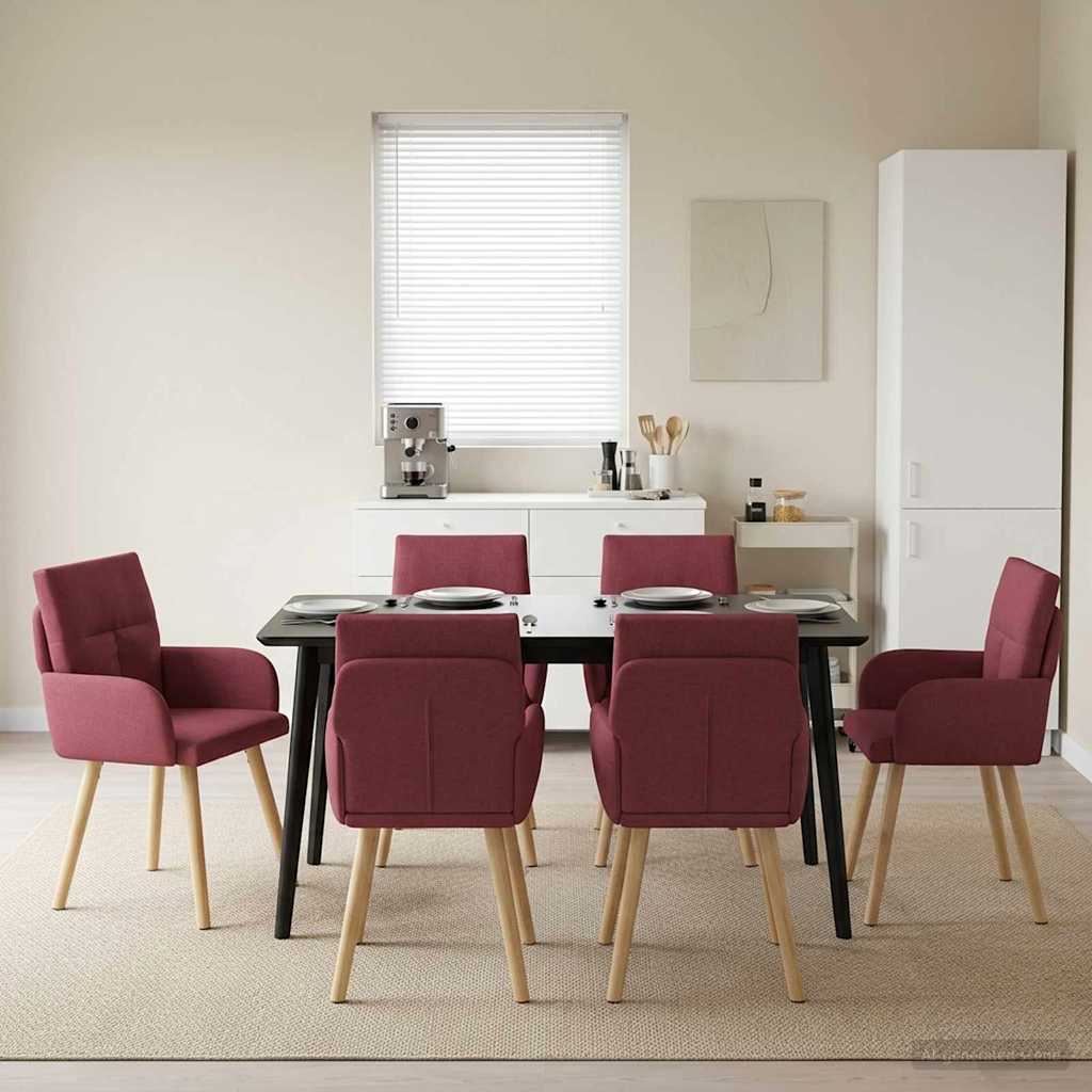 vidaXL Eettafelstoelen 4 pcs Stof Lichtgrijs 60 x 56 x 96 cm