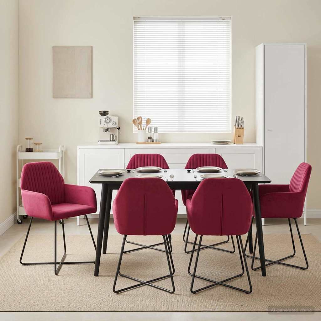 vidaXL Eettafelstoelen 4 pcs fluweel Lichtgrijs 55 x 50 x 84 cm