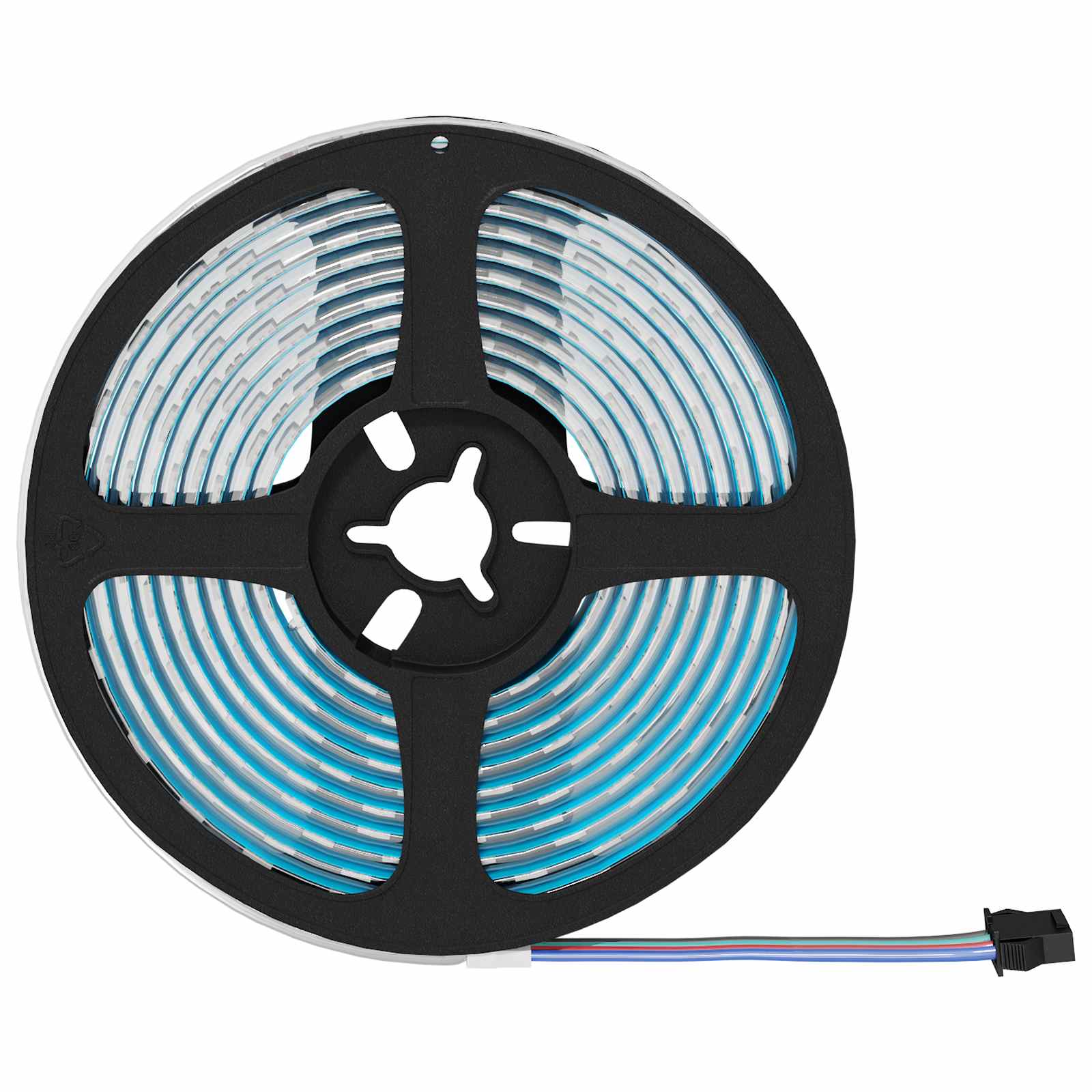 vidaXL LED-strip 4 pcs Zwart en transparant 300 cm Koper en kunststof