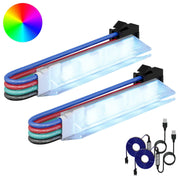 vidaXL LED-strip 4 pcs Zwart en Wit 150 cm Koper en kunststof