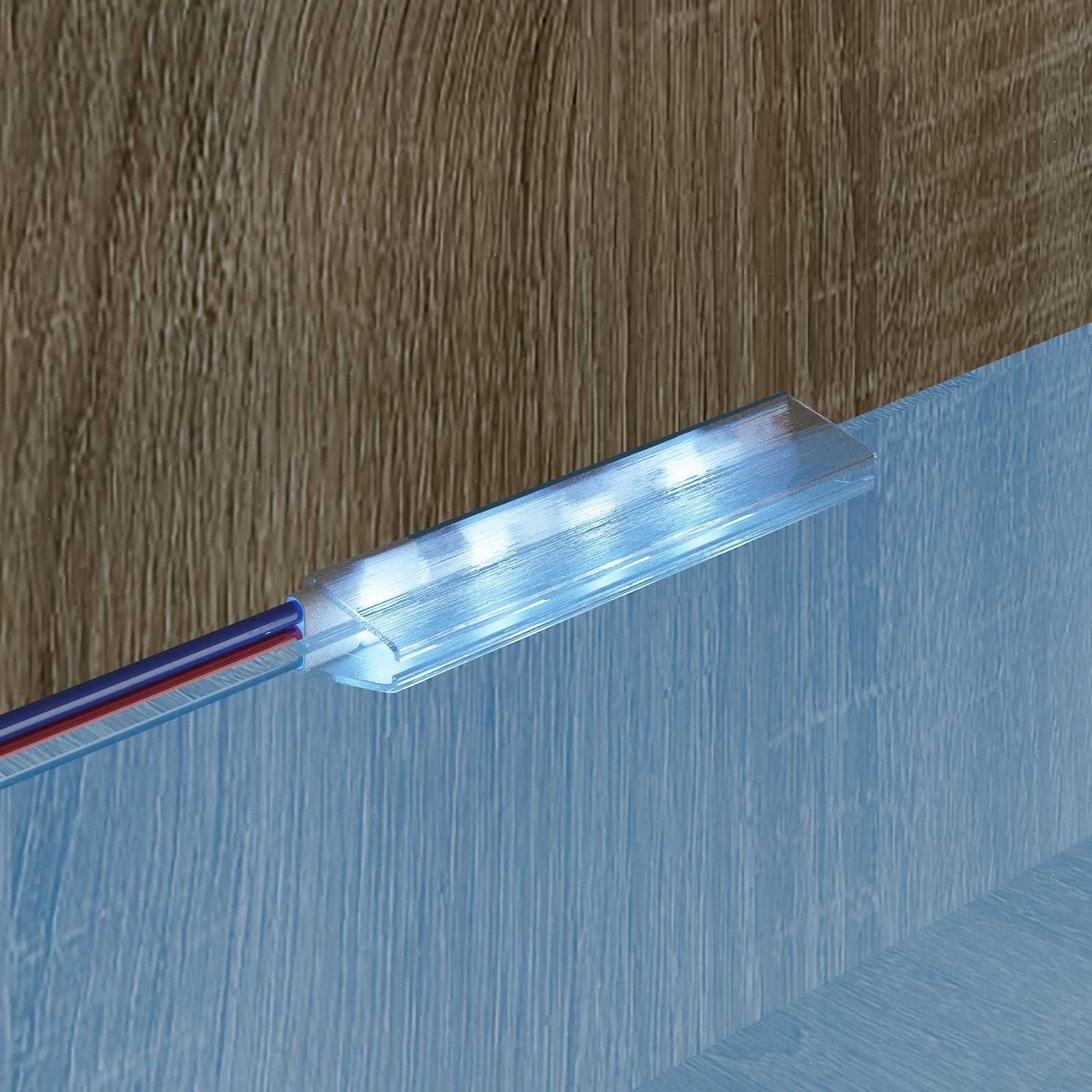 vidaXL LED-strip 4 pcs Zwart en Wit 150 cm Koper en kunststof