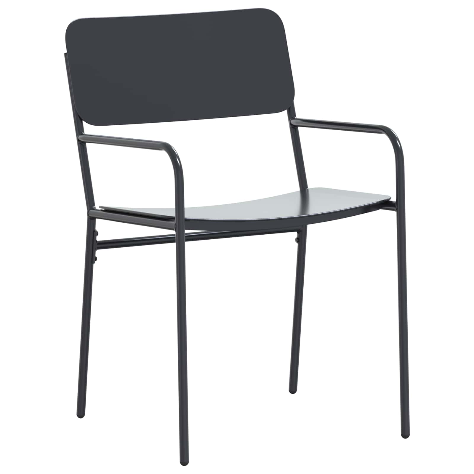 vidaXL Tuin eettafelset 9 pcs Antracietkleurig Staal