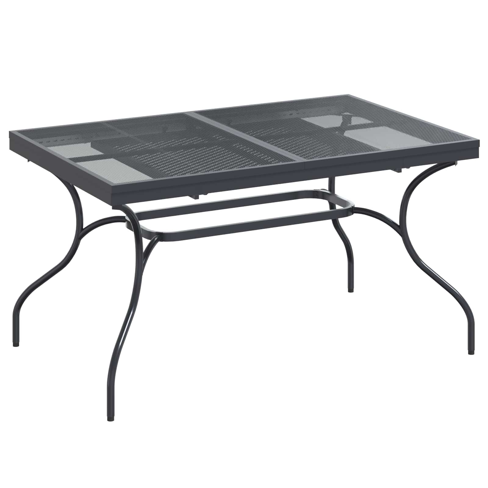 vidaXL Tuin eettafelset 9 pcs Antracietkleurig Staal