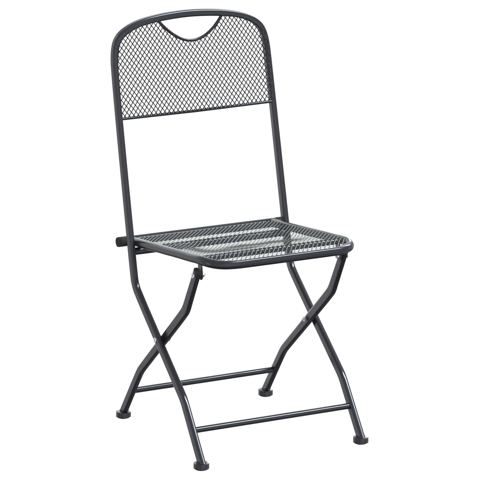 vidaXL Tuin eettafelset 7 pcs Antracietkleurig 212 x 90 x 76 cm