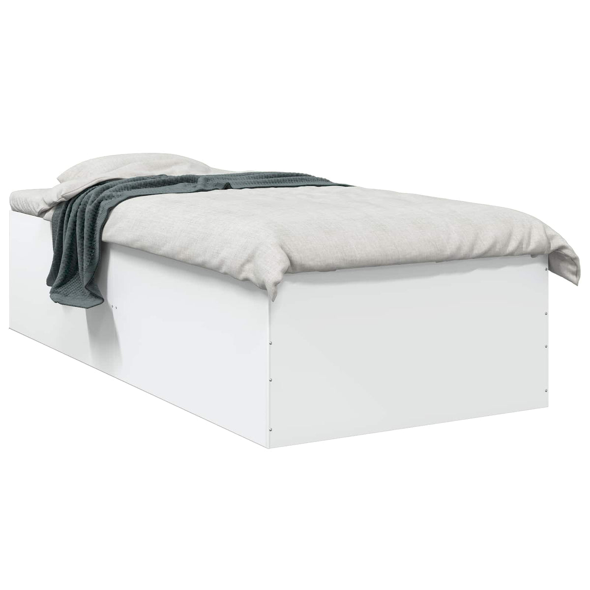 vidaXL Bedframe bewerkt hout grijs sonoma eikenkleurig 160x200 cm