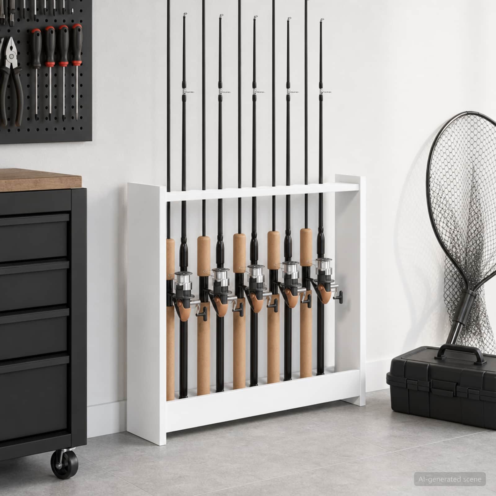 vidaXL Biljartkeu standaard Bewerkt hout 60 x 20 x 57 cm Wit