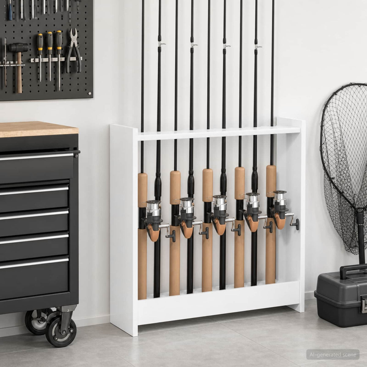 vidaXL Biljartkeu standaard Bewerkt hout 60 x 20 x 57 cm Wit