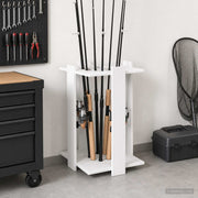 vidaXL Biljartkeu standaard Bewerkt hout 42 x 43 x 60 cm Wit