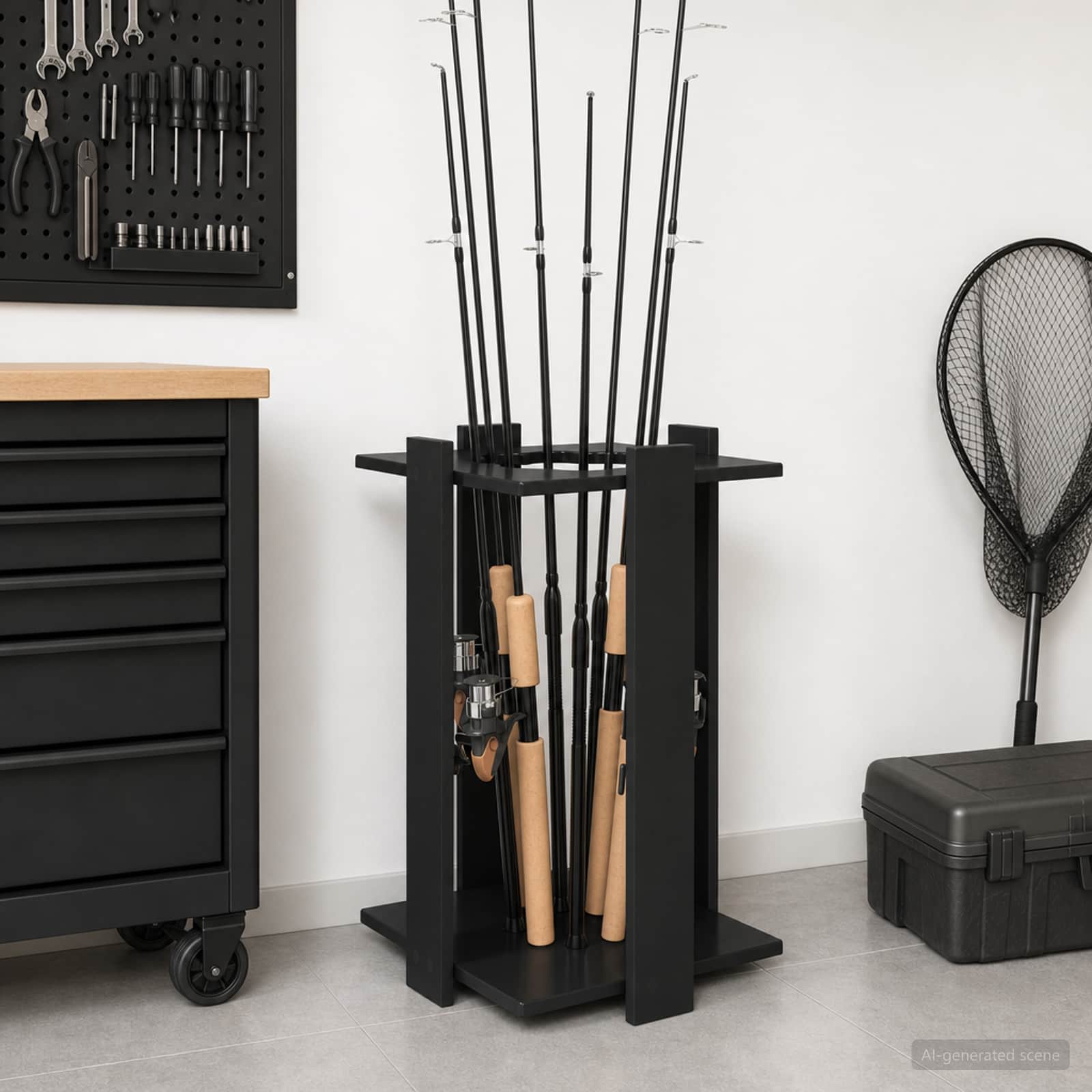 vidaXL Biljartkeu standaard Bewerkt hout 42 x 43 x 60 cm Wit