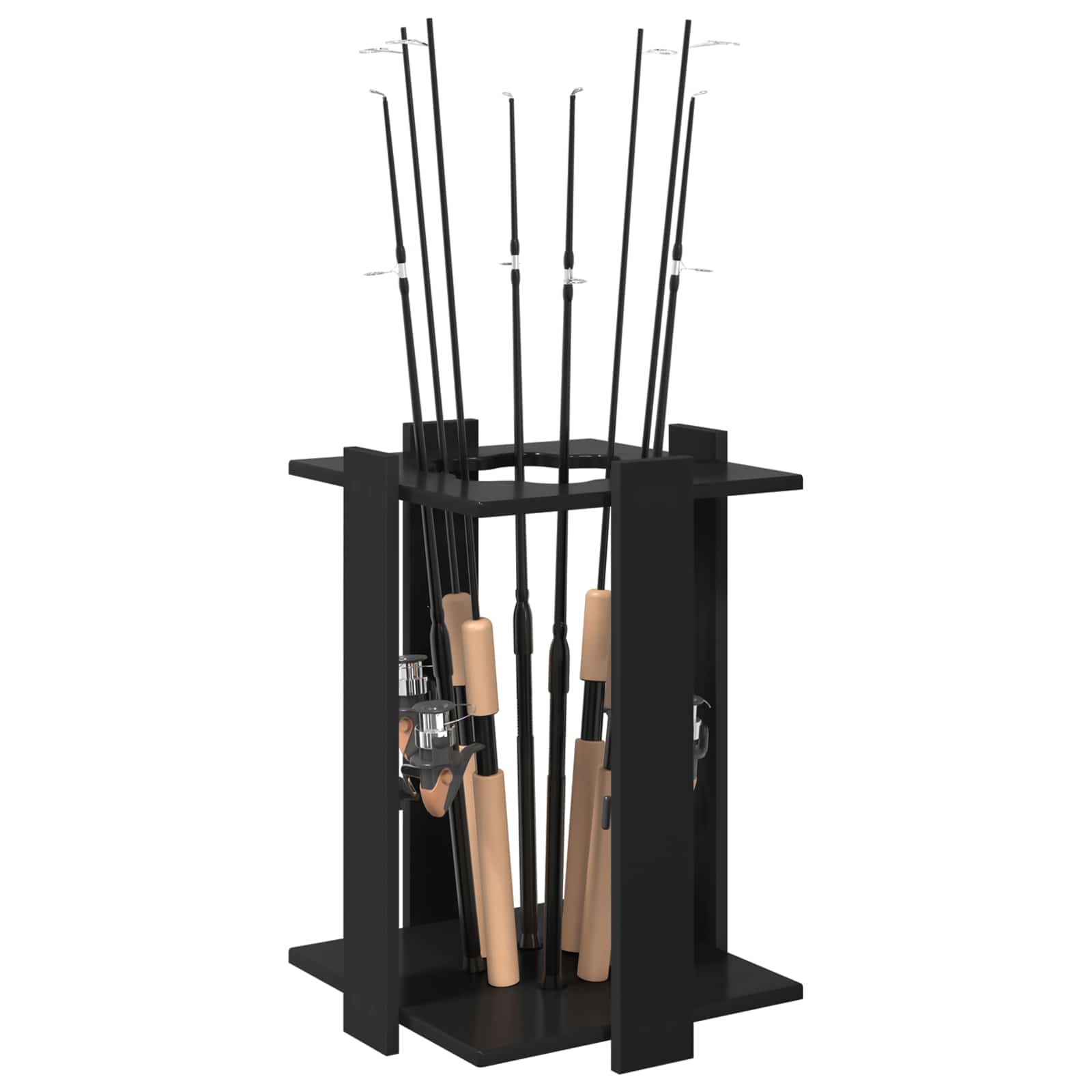 vidaXL Biljartkeu standaard Bewerkt hout 42 x 43 x 60 cm Wit