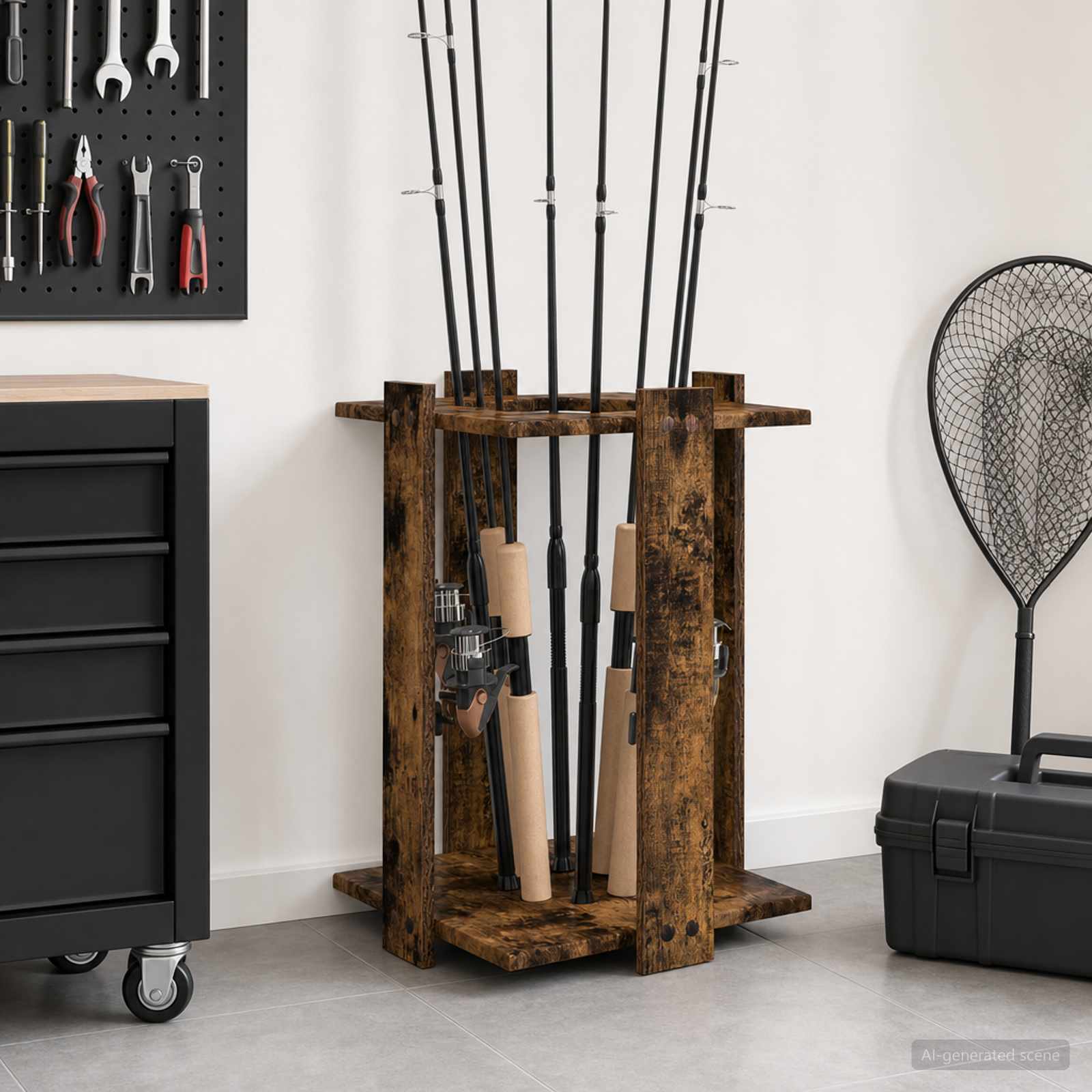 vidaXL Biljartkeu standaard Bewerkt hout 42 x 43 x 60 cm Wit