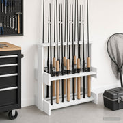 vidaXL Biljartkeu standaard Bewerkt hout 60 x 35 x 60 cm Wit