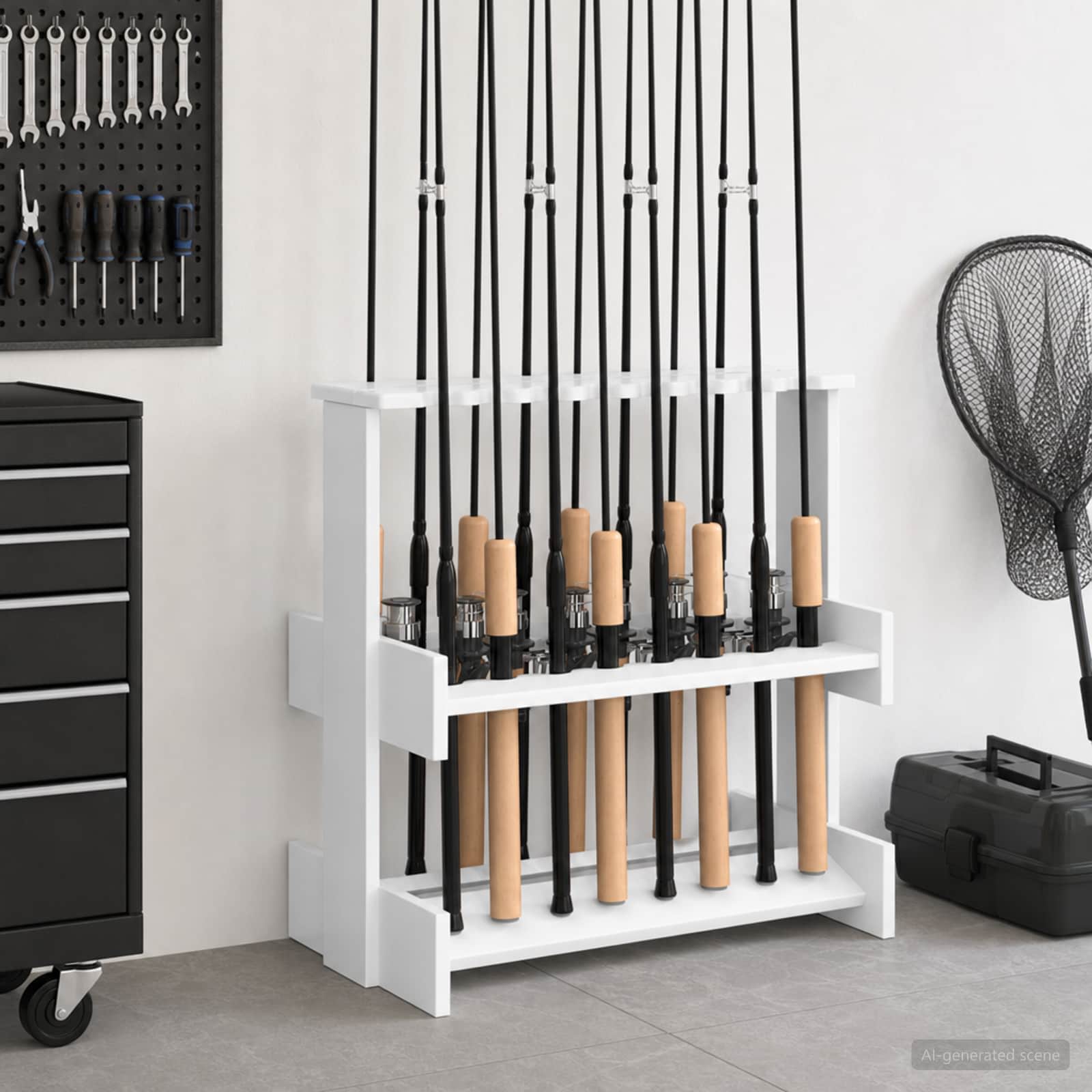 vidaXL Biljartkeu standaard Bewerkt hout 60 x 35 x 60 cm Wit