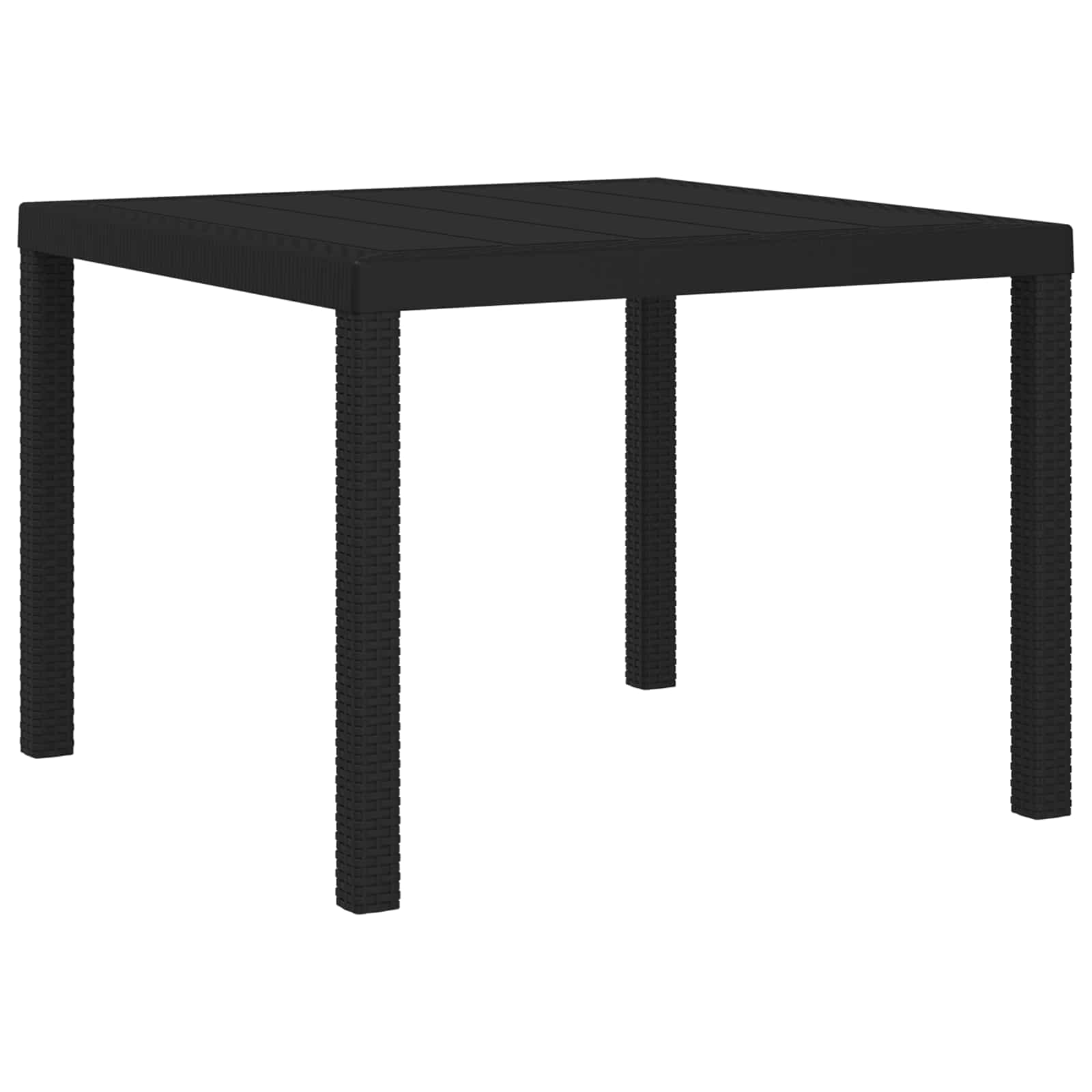vidaXL Tuin eettafelset met kussen 3 pcs Antraciet- en crèmekleurig PP