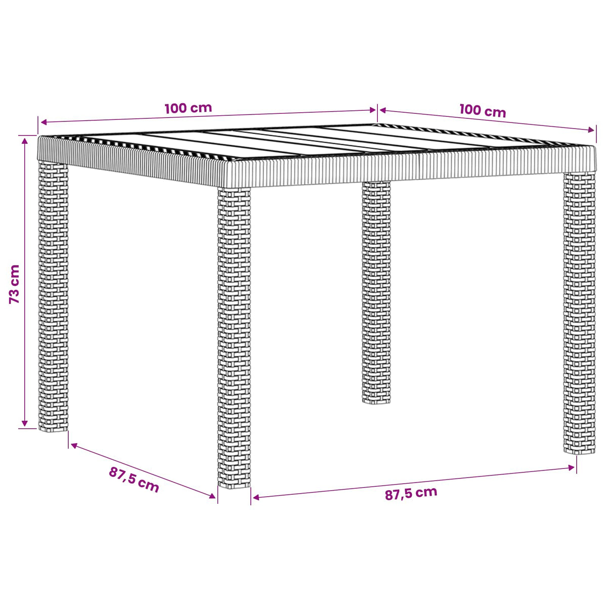 vidaXL Tuin eettafelset 5 st Antraciet- en crèmekleurig PP
