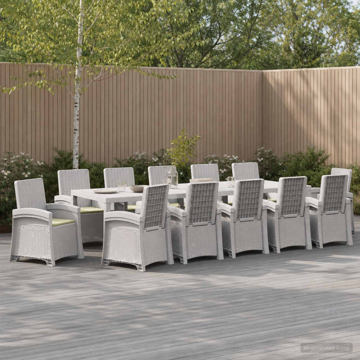 vidaXL Tuin eettafelset 5 st Antraciet- en crèmekleurig PP