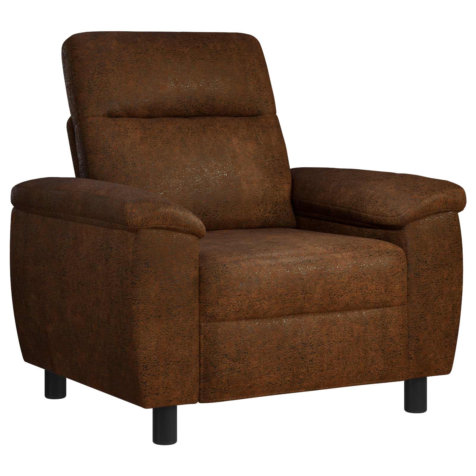 vidaXL Bankstel 2 st Bruin Nep Suede Leer