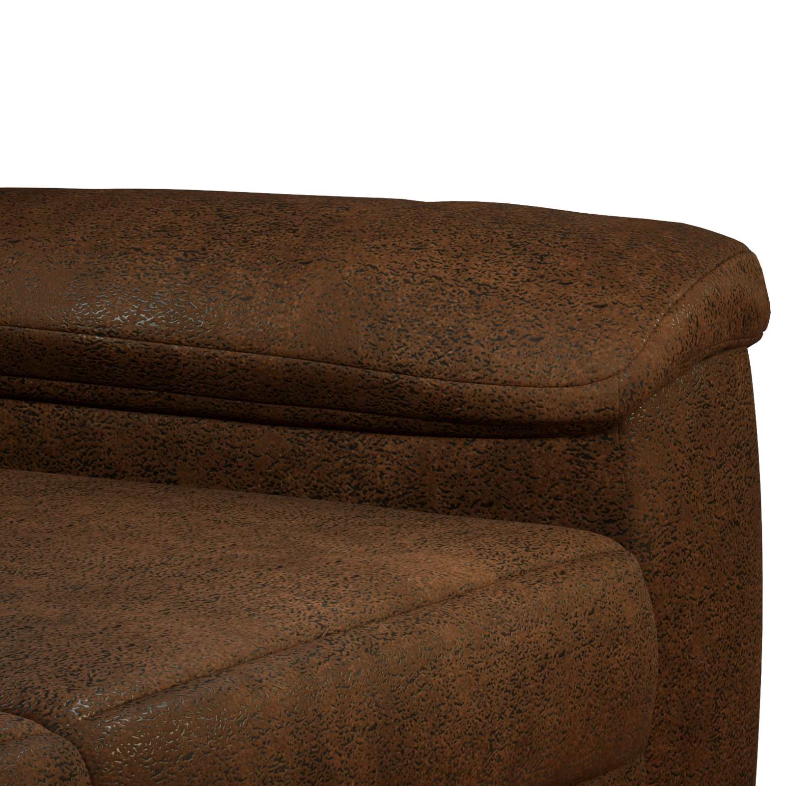 vidaXL Bankstel 2 st Bruin Nep Suede Leer