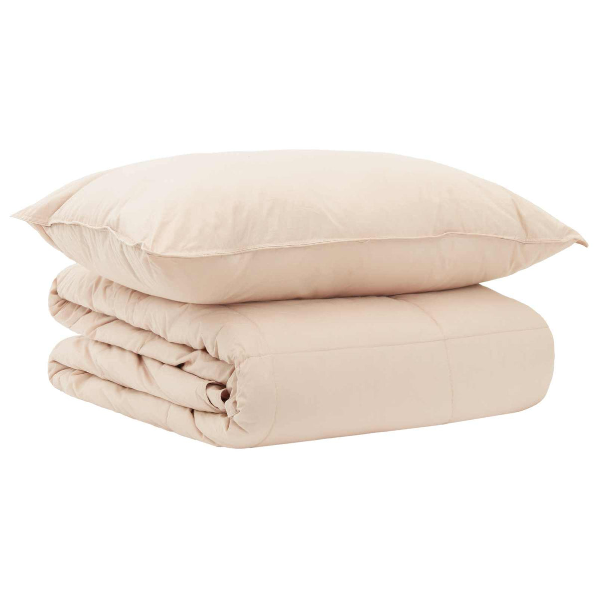 vidaXL Dekbedset 2 st 135 x 200 cm Winter 350 gsm Beige