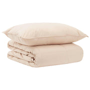 vidaXL Dekbedset 2 st 135 x 200 cm Winter 350 gsm Beige
