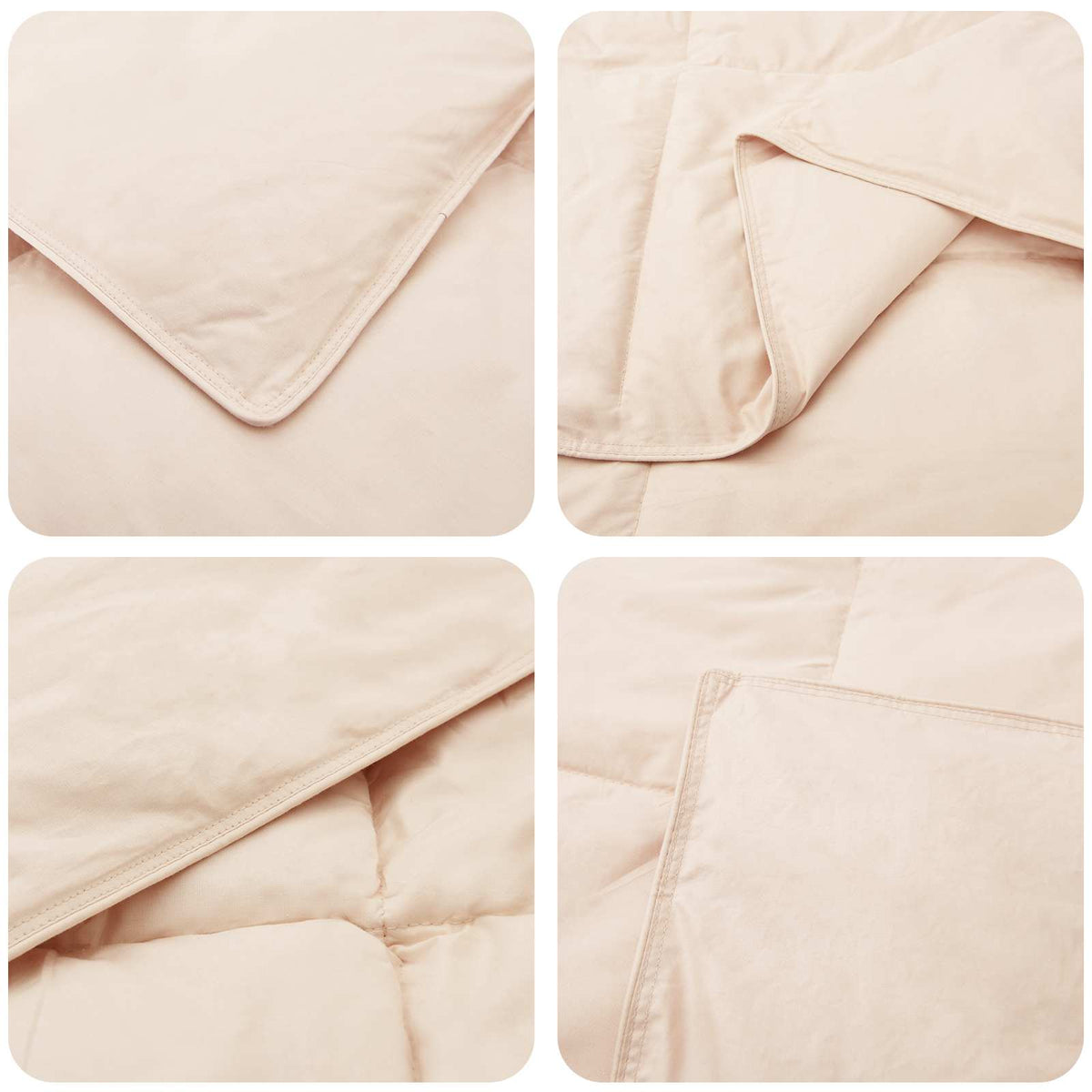 vidaXL Dekbedset 2 st 135 x 200 cm Winter 350 gsm Beige
