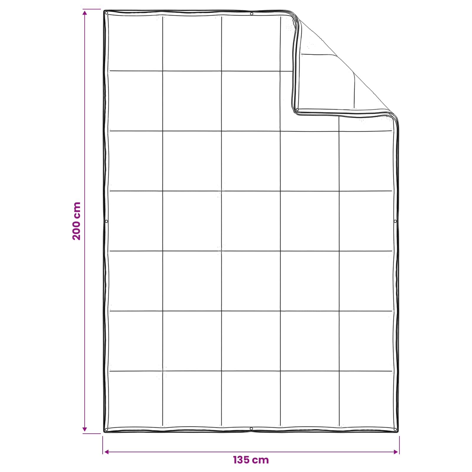 vidaXL Dekbedset Beige 135 x 200 cm Katoen, Kapok, Polyester