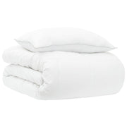 vidaXL Jaar Rond Dekbed Set 2 st 135 x 200 cm Alle seizoenen Wit