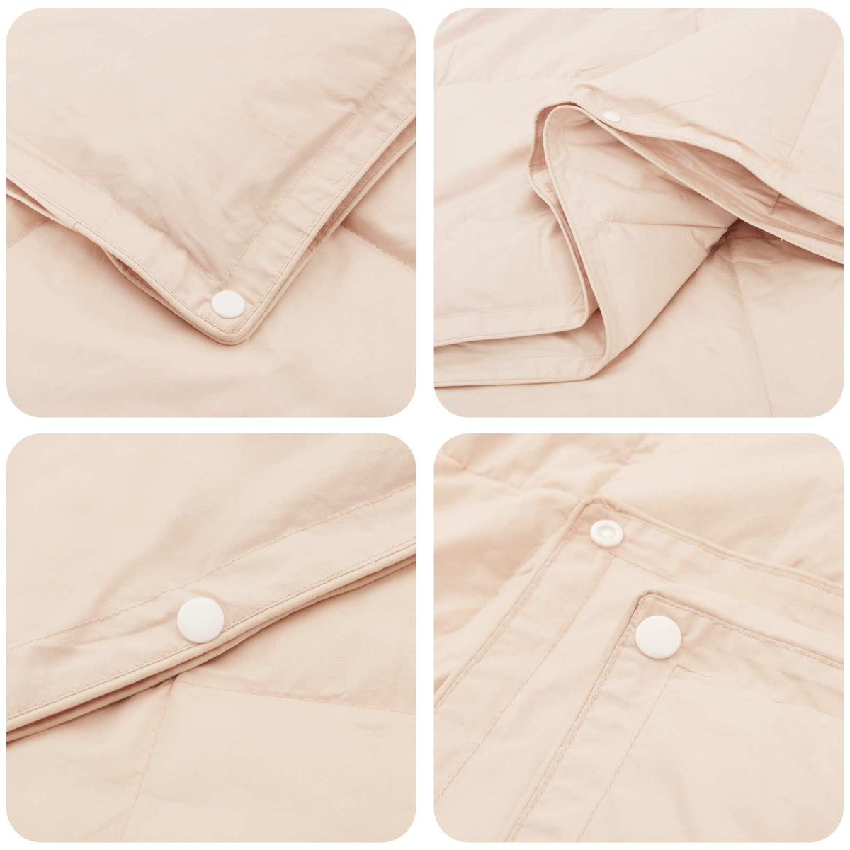 vidaXL Dekbedset 2 st 200 x 200 cm Kapok en Polyester Beige