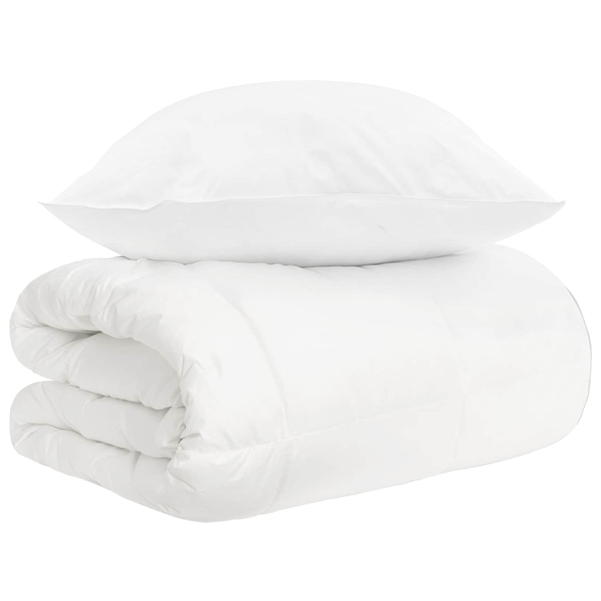 vidaXL Dekbedset 3 st Wit Bamboevezel