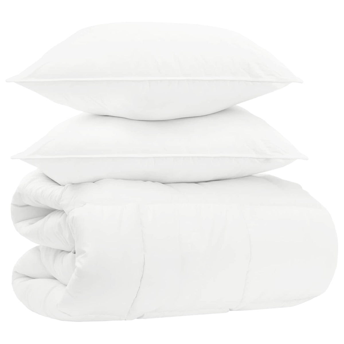 vidaXL Winter Deken Set 3 st Wit Bamboevezel